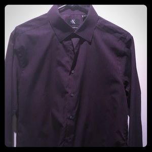 Calvin Klein men’s slim fit Large l/s woven